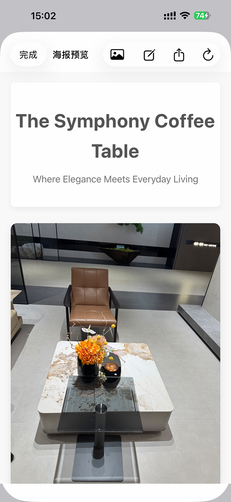 海报预览与编辑